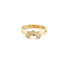 Daffodil Double Flower 9kt Gold 0.0.8ct Diamond Ring -Paddington Jeweller - Ojco