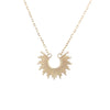 9kt Yellow Gold 50cm Fancy Striped Open Circle Necklace -Paddington Jeweller - Ojco