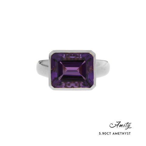 AMITY - 5.90ct Amethyst Ring -  Paddington Jeweller - OJ Co