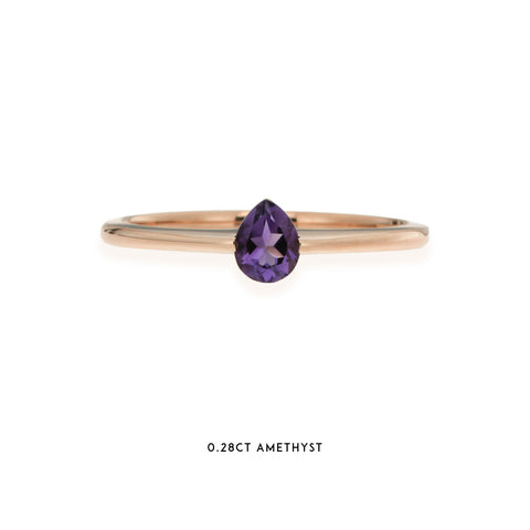 MAFALDA - 0.28ct Amethyst Stacker Ring -  Paddington Jeweller - OJ Co