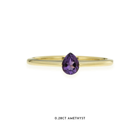 MAFALDA - 0.28ct Amethyst Stacker Ring -  Paddington Jeweller - OJ Co