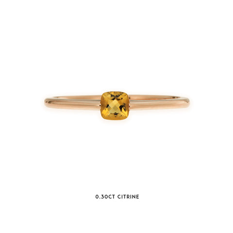 MATILDA - 0.30ct Citrine Stacker Ring -  Paddington Jeweller - OJ Co