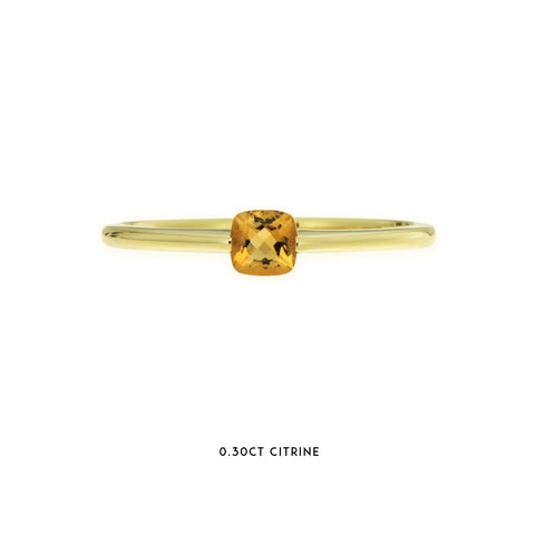 MATILDA - 0.30ct Citrine Stacker Ring -  Paddington Jeweller - OJ Co