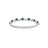 DAPHNE -0.10ct Diamond and 0.18ct Emerald Ring -Paddington Jeweller - OJ Co