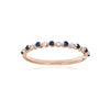SAPPHIRA - 0.10ct Diamond and 0.18ct Blue Sapphire Ring -Paddington Jeweller - OJ Co