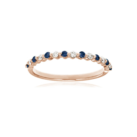 SAPPHIRA - 0.10ct Diamond and 0.18ct Blue Sapphire Ring -  Paddington Jeweller - OJ Co