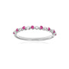 LINNEA -0.10ct Diamond and 0.18ct Pink Sapphire Ring -Paddington Jeweller - OJ Co