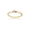 WILMA - White Diamond and Pink Sapphire Petite Stacker Ring -Paddington Jeweller - OJ Co