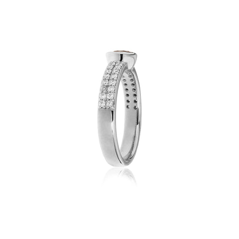 0.34ct Cognac and 0.32ct White Diamond Ring -  Paddington Jeweller - OJ Co