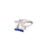 Custom Madefor Dianne - 9kt white gold diamond and sapphire dress ring( customer diamonds ) -Paddington Jeweller - OJ Co