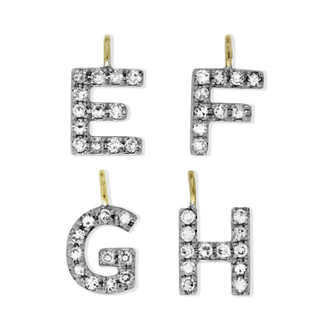 NOM Double Diamond Letter Necklace in 9kt Gold -  Paddington Jeweller - OJ Co