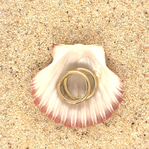 9kt Yellow Gold 10mm Huggie Earrings -  Paddington Jeweller - Ojco