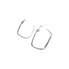 Square Hoop Earrings in 9kt White Gold -Paddington Jeweller - OJ Co