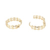 9kt Yellow Gold Diamond Cutout 10mm Huggie Earrings -Paddington Jeweller - Ojco