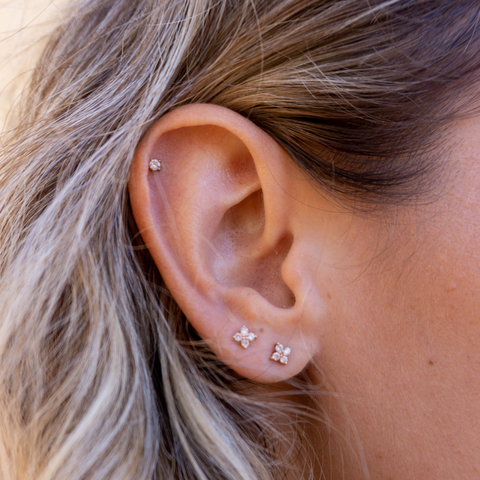 Floretta Stud Earrings -  Paddington Jeweller - Ojco
