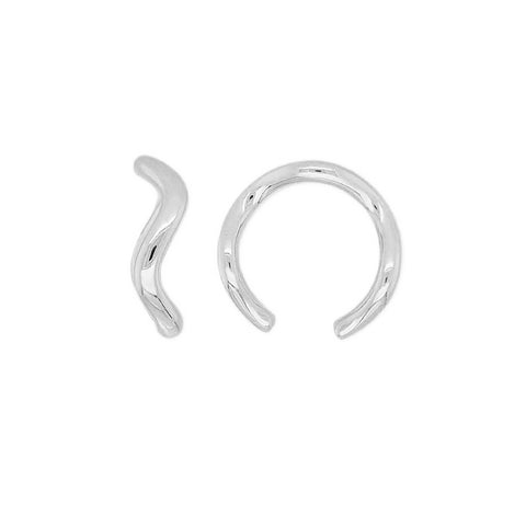 AMY - Plain Wave Single Ear Cuff -  Paddington Jeweller - OJ Co