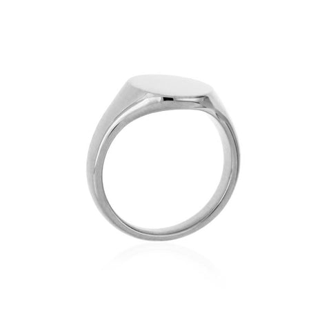 EDEN - Plain Round Ladies Signet Ring -  Paddington Jeweller - OJ Co