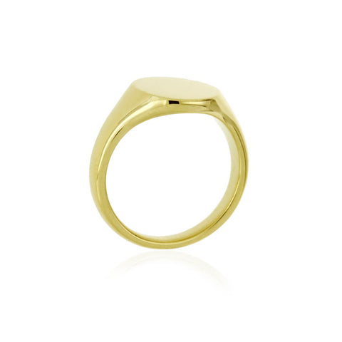 EDEN - Plain Round Ladies Signet Ring -  Paddington Jeweller - OJ Co