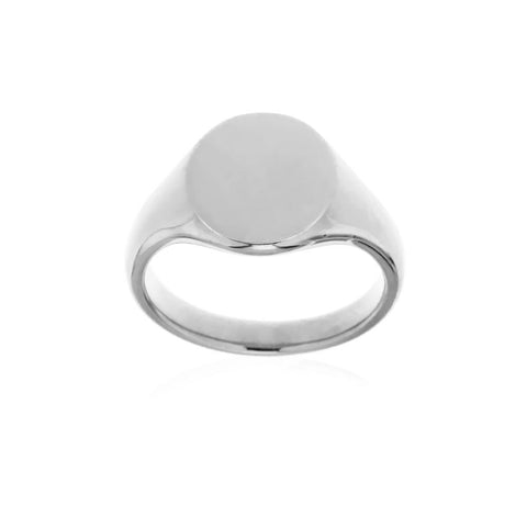 EDEN - Plain Round Ladies Signet Ring -  Paddington Jeweller - OJ Co