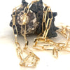 9kt Yellow Gold 60cm 12.1gram Solid Small Paperclip Chain -Paddington Jeweller - Ojco