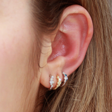 WILLA - 0.10ct Diamond Huggie Earrings -  Paddington Jeweller - OJ Co
