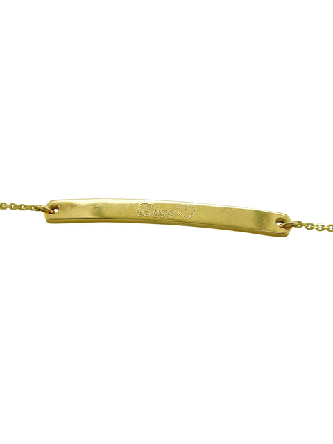 Meg - 9kt gold ID Bracelet -  Paddington Jeweller - OJ Co