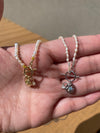 Emerald Diamond Charm -Paddington Jeweller - Ojco