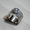 Custom Made for Sally - 18kt white gold diamond statement ring -Paddington Jeweller - OJ Co
