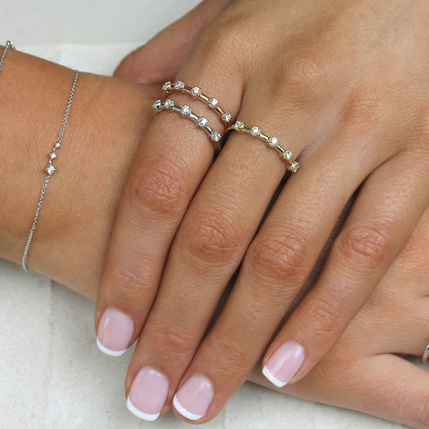 Echo Collection - Lily of the Valley Rings -  Paddington Jeweller - OJ Co