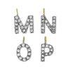 NOM Triple Diamond Letter Necklace in 9kt Gold -Paddington Jeweller - OJ Co