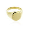 RICARDO - Plain Oval Men's Signet Ring -Paddington Jeweller - OJ Co