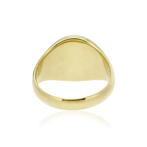 RICARDO - Plain Oval Men's Signet Ring -  Paddington Jeweller - OJ Co