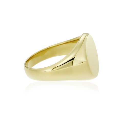 RICARDO - Plain Oval Men's Signet Ring -  Paddington Jeweller - OJ Co