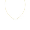 NOM Triple Diamond Letter Necklace in 9kt Gold -Paddington Jeweller - OJ Co