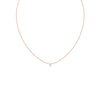 NOM Single Plain Letter Necklace in 9kt Gold -Paddington Jeweller - OJ Co