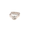 Custom Madefor Nicky - 18kt white gold diamond engagement and wedding ring( customer diamonds and pearls) -Paddington Jeweller - OJ Co
