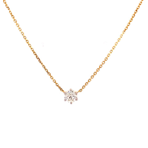 Custom Made  for Nicola - 9kt  yellow and white gold diamond necklace -  Paddington Jeweller - OJ Co