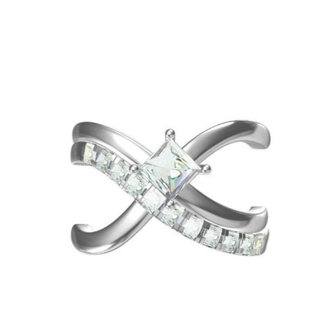 Custom Made  for Dianne - 9kt white gold diamond dress ring  ( customer diamonds ) -  Paddington Jeweller - OJ Co