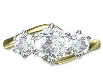 Custom Made for Basil - 18KYWG Diamond Engagement Ring (All diamonds provided by Customer) -  Paddington Jeweller - Ojco