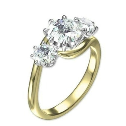 Custom Made for Basil - 18KYWG Diamond Engagement Ring (All diamonds provided by Customer) -  Paddington Jeweller - Ojco