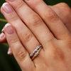 STEVIA - 0.09ct White Diamond Petite Stacker Ring -Paddington Jeweller - OJ Co