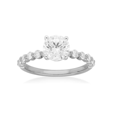 ZENITH - 1.43ct Diamond Shoulder Solitaire Engagement Ring -  Paddington Jeweller - OJ Co