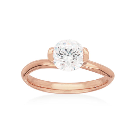 ELECTRA - 1.00ct Diamond Bar Set Engagement Ring -  Paddington Jeweller - OJ Co