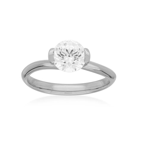 ELECTRA - 1.00ct Diamond Bar Set Engagement Ring -  Paddington Jeweller - OJ Co