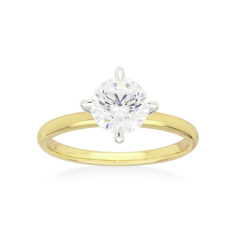 Custom made for Bryce - 1.31ct 18kt Yellow and White Gold Diamond Ring Srccg -  Paddington Jeweller - OJ Co