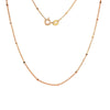 9kt Rose Gold Cable Square Ball Chain, 45cm 2gr -Paddington Jeweller - OJ Co