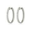 ANNIKA - 1.00ct Diamond Oval Huggie Earrings -Paddington Jeweller - OJ Co