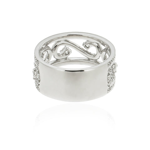 Susanna - 0.50ct Diamond Filigree Ring in 9kt White Gold size O -  Paddington Jeweller - OJ Co