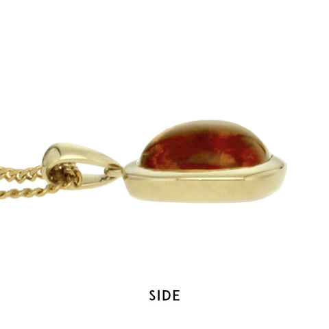 Cushion Shape Cabochon Citrine Pendant -  Paddington Jeweller - OJ Co
