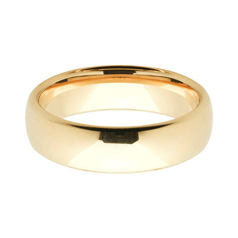 Ladies gold wedding ring - ellipse comfort curve wedder -  Paddington Jeweller - OJ Co